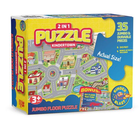 2 in 1 Puzzle Kindertown